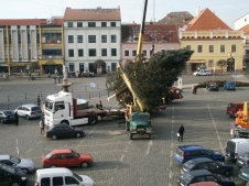 Vánoční stromeček na Vodňanském náměstí 2008