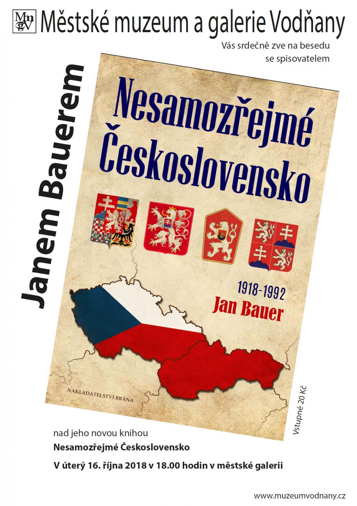 Plakát Nesamozřejmé Československo 1918 - 1992