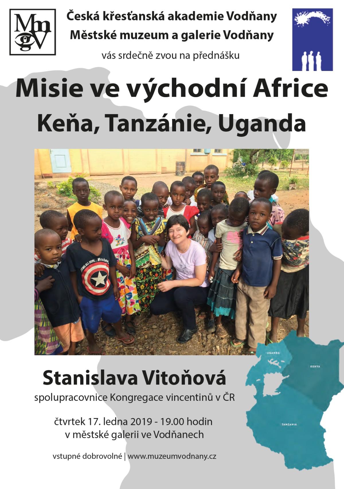 Plakát Misie ve východní Africe