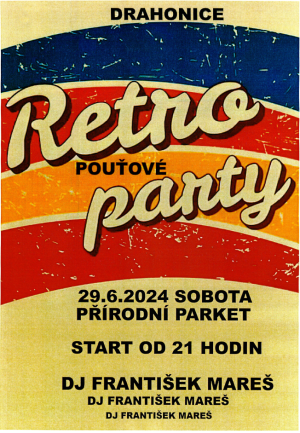 Plakát Retro pouťové party