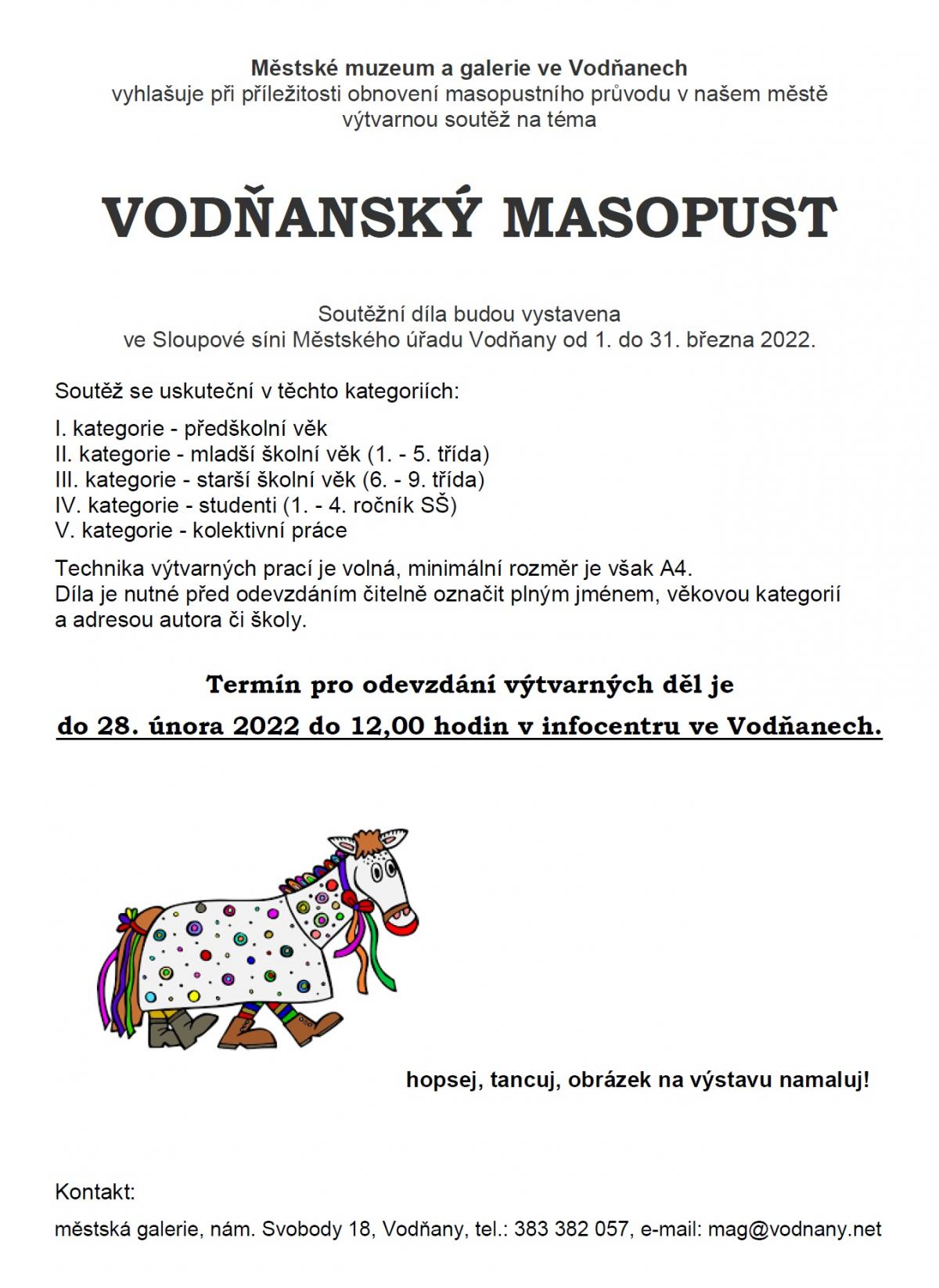 Plakát Vodňanský masopust