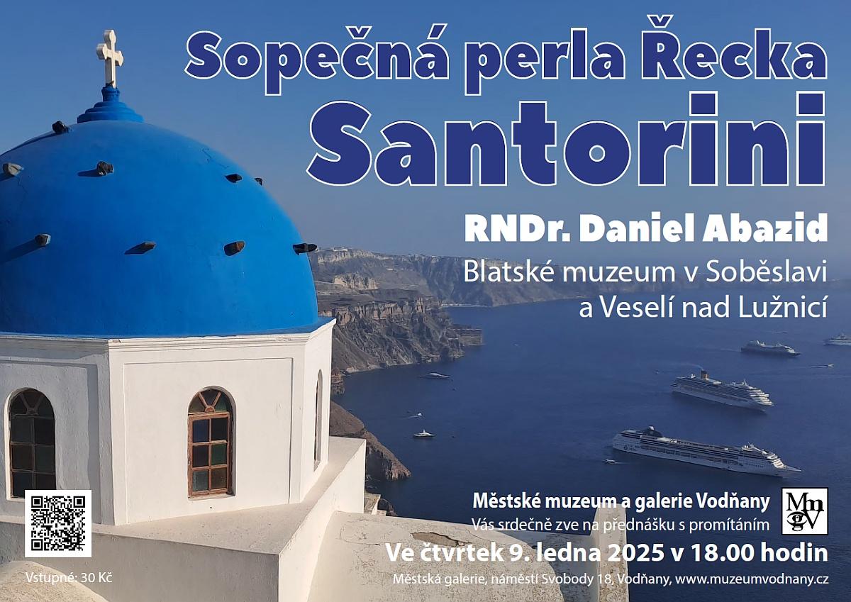 Plakát Santorini - sopečná perla Řecka