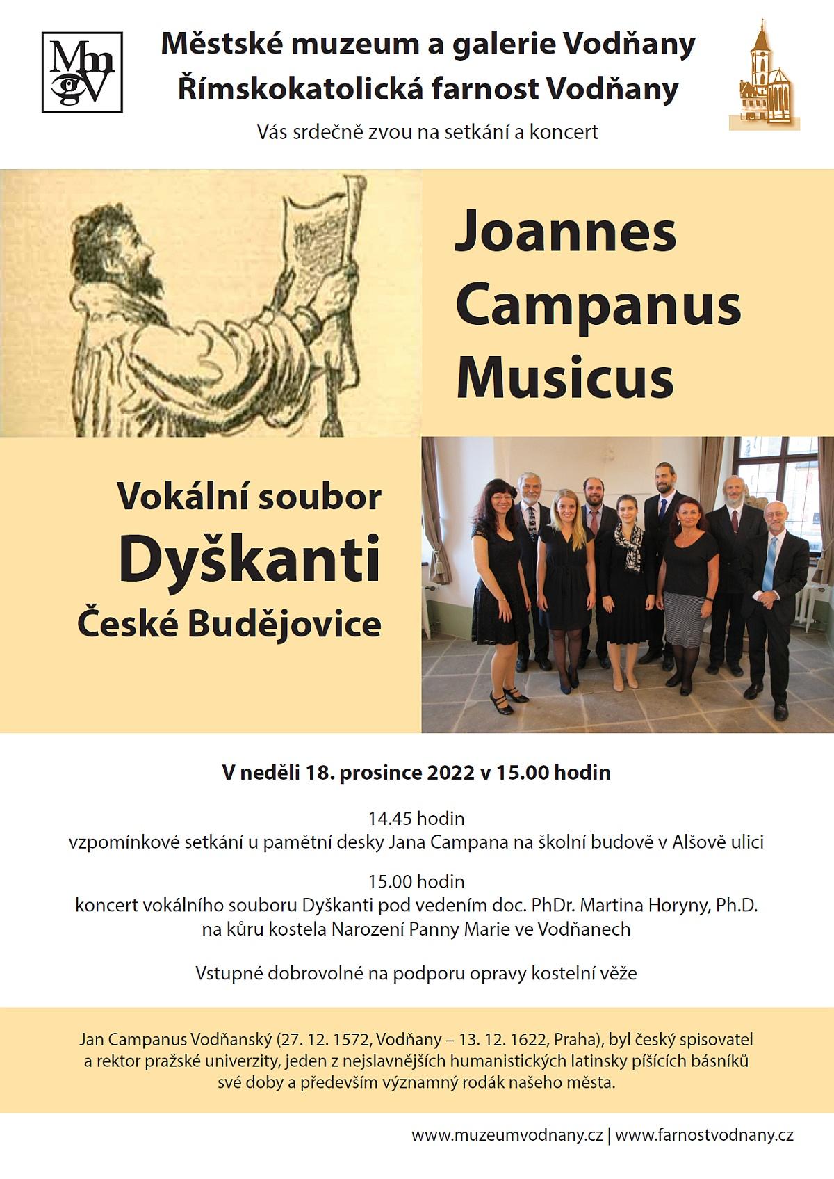 Plakát Joannes Campanus Musicus