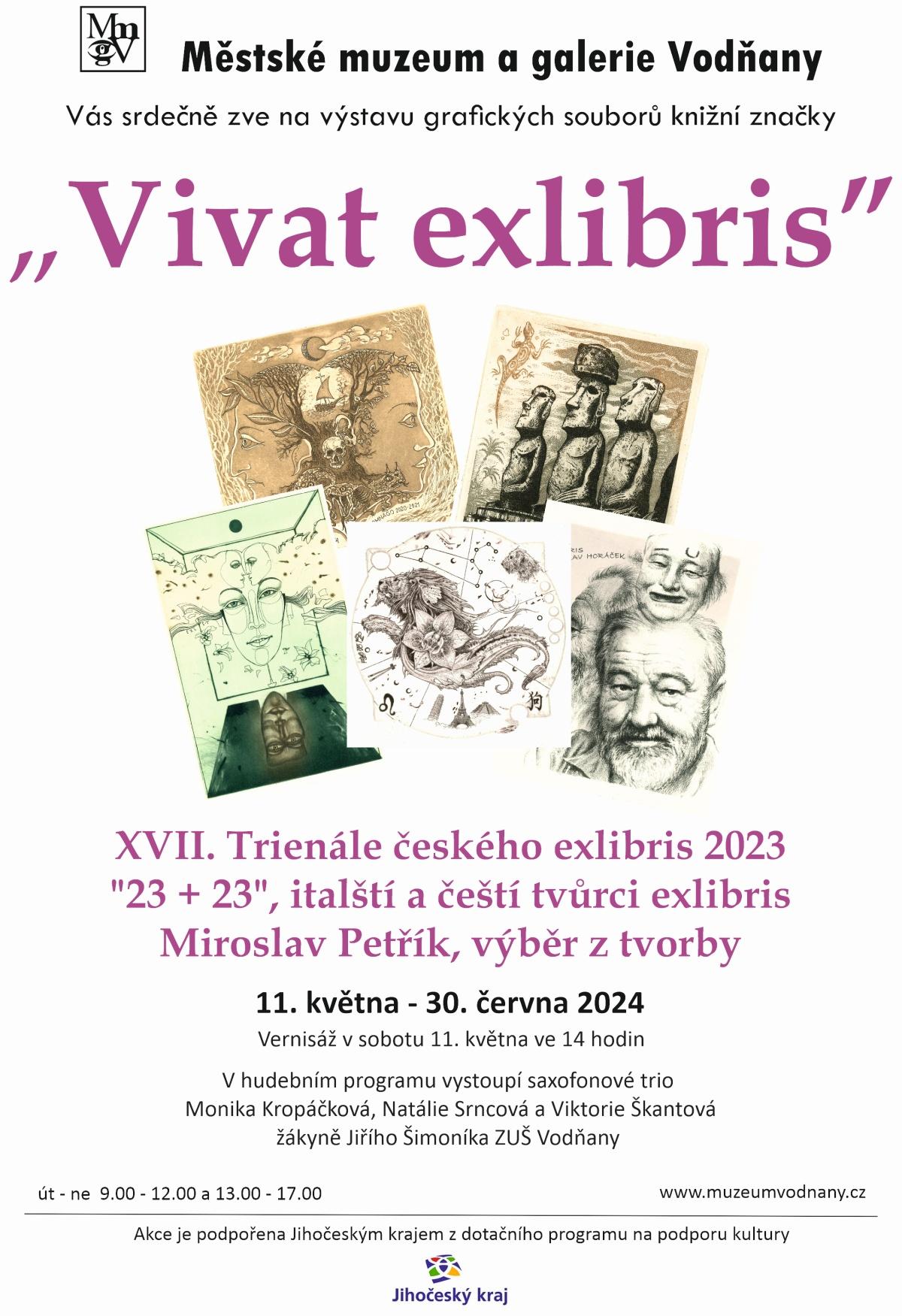 Plakát Vivat exlibris - grafické soubory knižní značky
