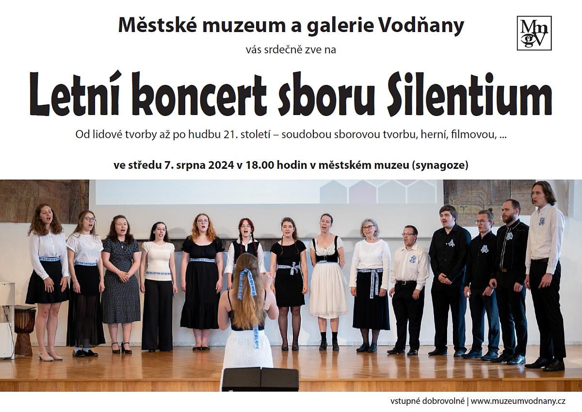 Plakát Letní koncert sboru Silentium