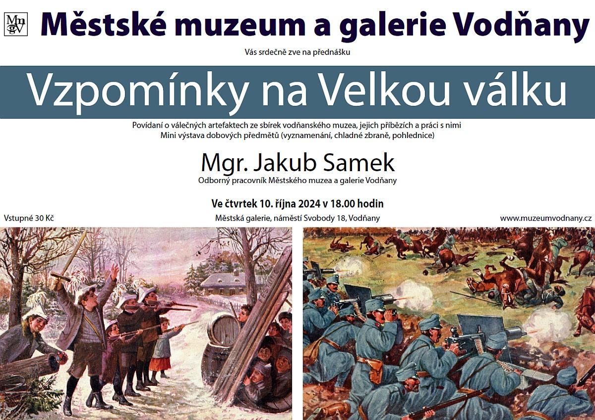 Plakát Vzpomínky na Velkou válku